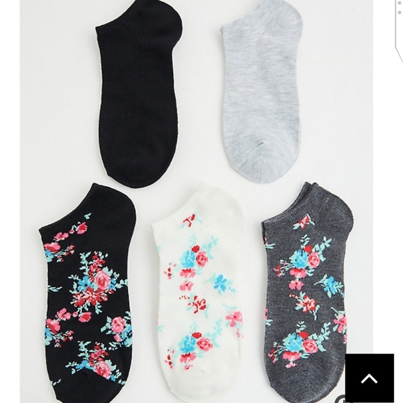 🆕MULTI FLORAL ANKLE SOCK PACK - PACK OF 5 - Picture 1 of 3